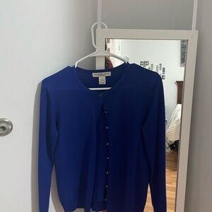 Blue cardigan